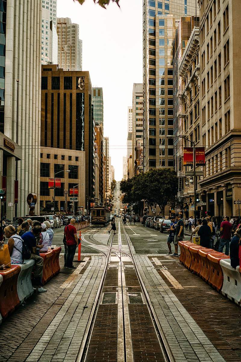 The city of San Francisco during sunset. California.
