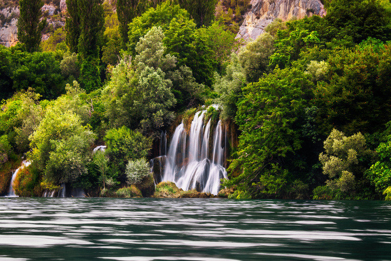 Long exposure of Krka Falls. Croatia.